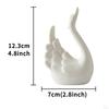 Elegant Swan Figurines: Ceramic Sculpture for Home Decor and Gifts