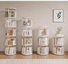 Kids' Rotating Bookshelf and Toy Organizer: Multi-Layer Floor-Standing Storage Cabinet