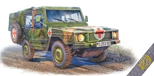 Ace 1/35 Scale German Iltis 4WD Field Ambulance Type 183 Plastic Model Kit UA35103