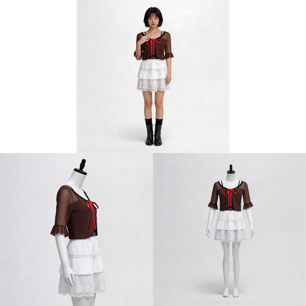 Zero Amakura Mio Cosplay Costume For Game Anime Role Play With Polyester Fabric For Halloween Events