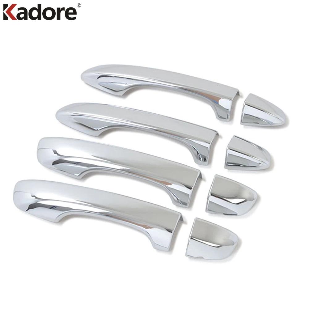 Door Handle Cover Trim For Volkswagen VW Tiguan 2017-    Chrome Car Door Handle Catch Covers Overlay Accessories