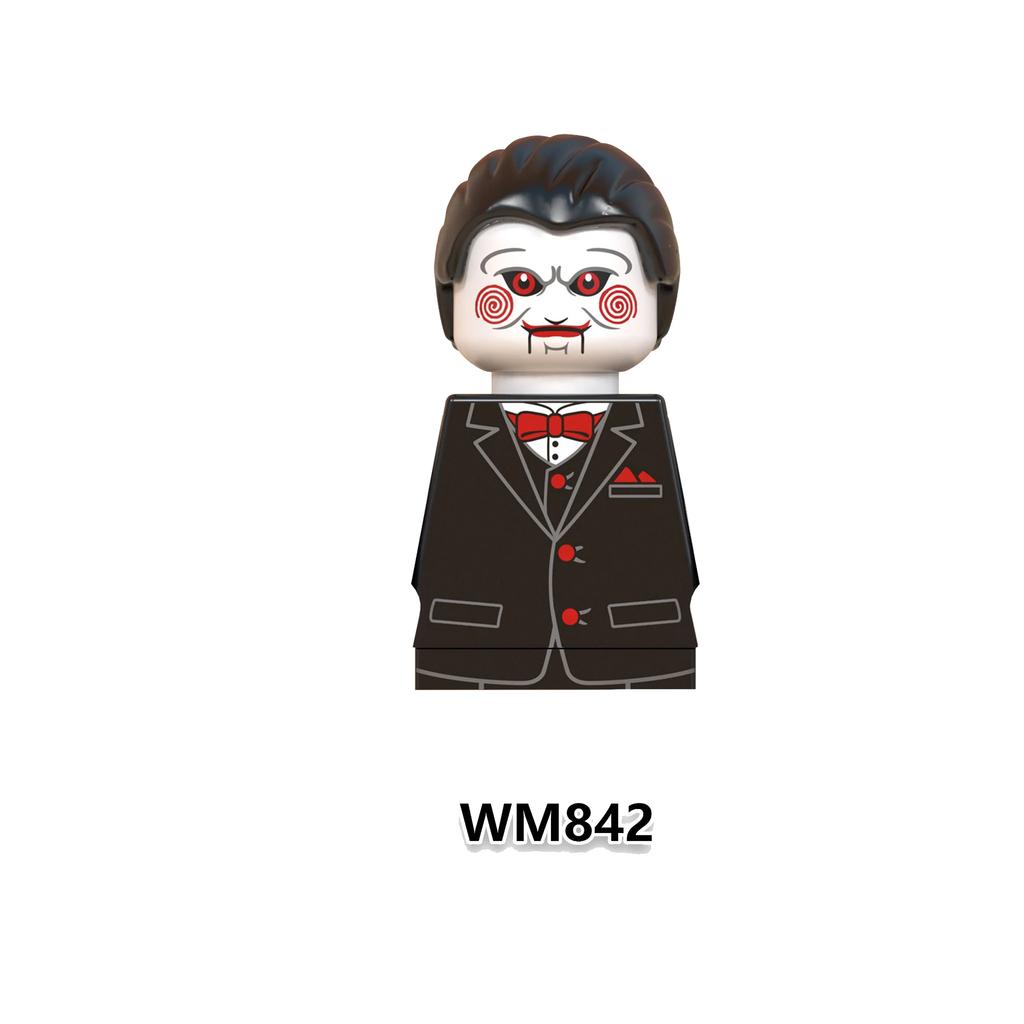 Halloween Horror Movie Series The Shining Silent Hill Building Blocks Bricks Mythic Pyramid Head Action Figures Kids Toys