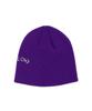 BLACKBLOND Vividi Embrost Logo Piercing Beanie (Purple)