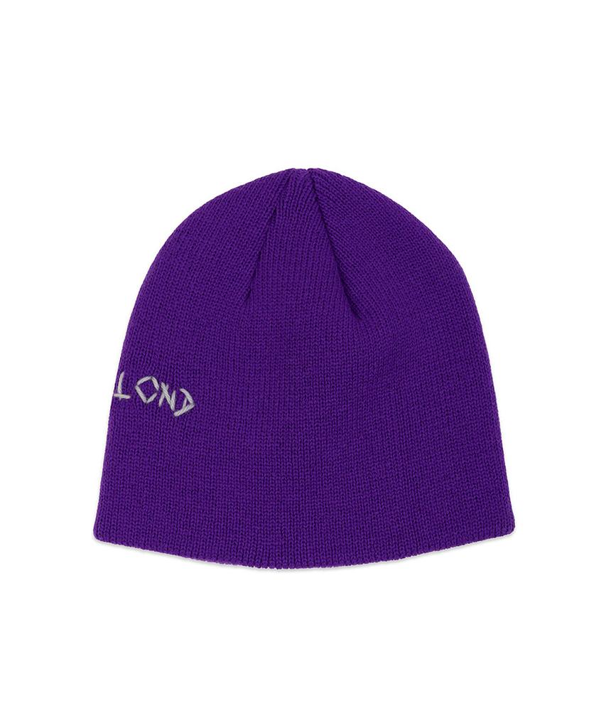 BLACKBLOND Vividi Embrost Logo Piercing Beanie (Purple)