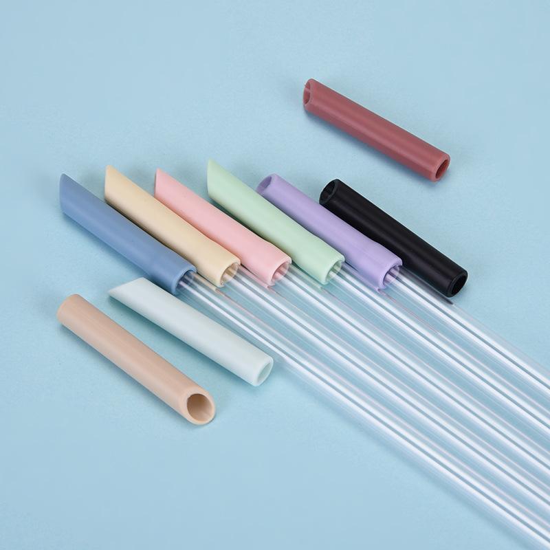 0.8Cmtritan Telescopic Straw Multi-Color Optional Set Milk Tea Beverage Reusable Water Cup Straw