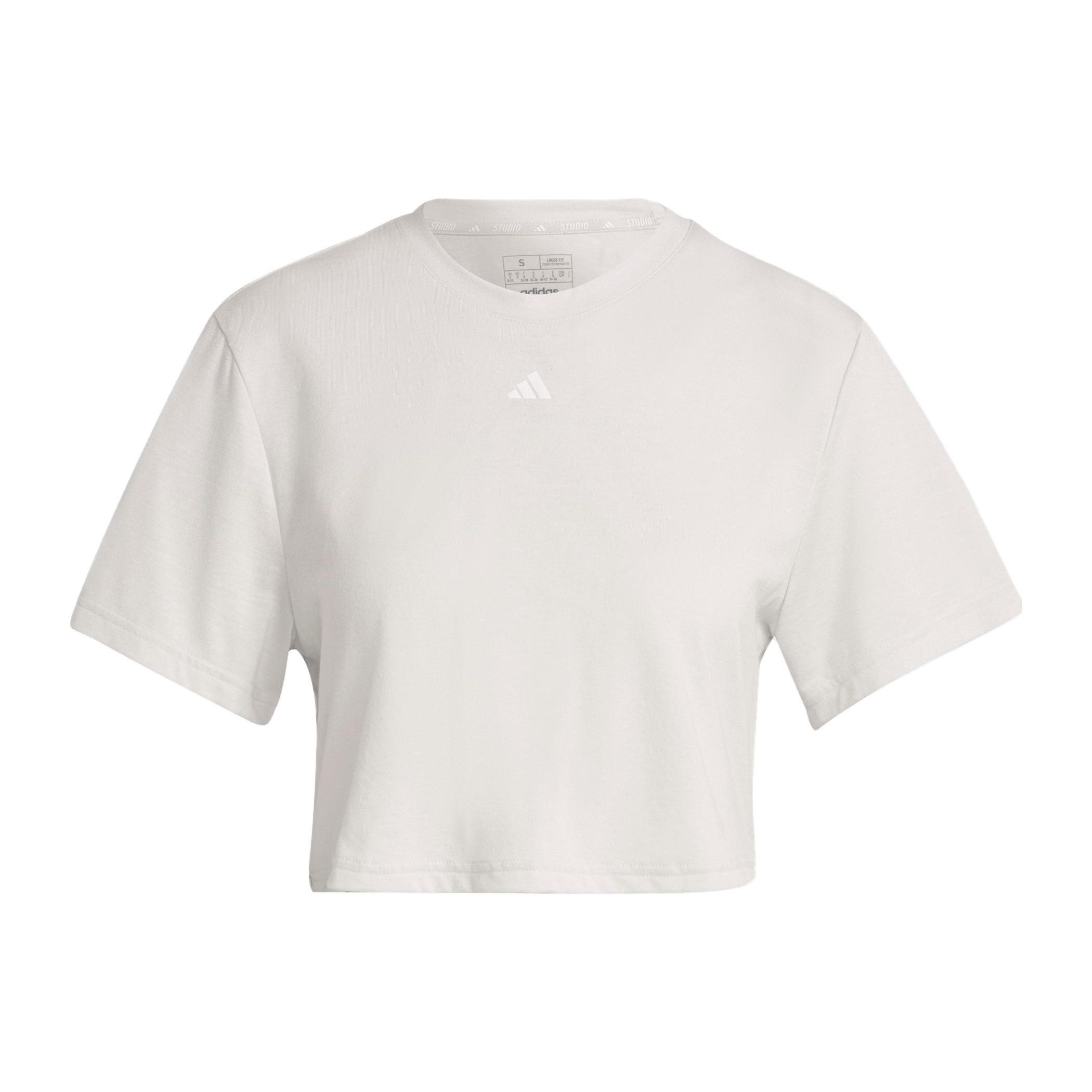 (WMNS) adidas Studio T-Shirt  White  Women s IB8565 S