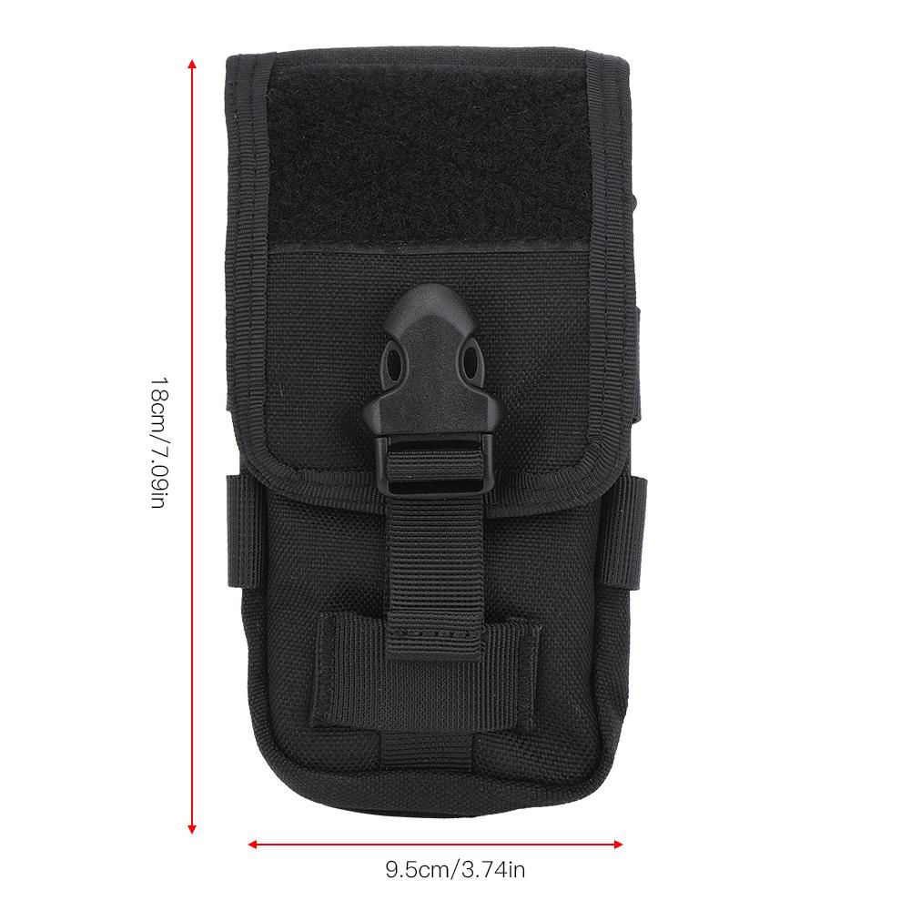 LB-14 1000D Polyester Double Layer Outdoor Hanging Mobile Phone Bag Tactics Multifunction   Waist Pack