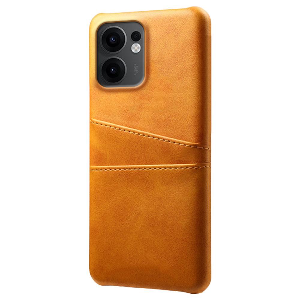 

For Oppo Reno13 F 5G Case Dual Card Slots PU Leather+Hard PC Phone Cover Red