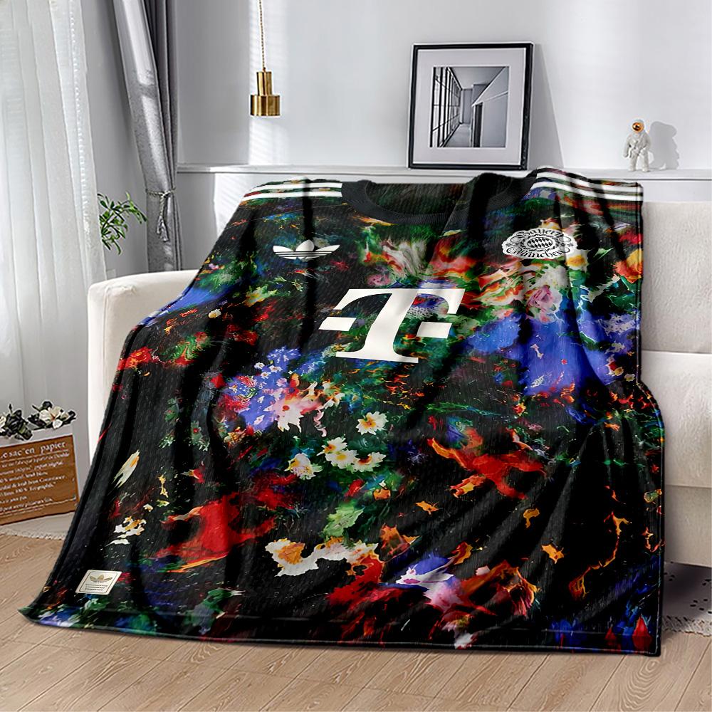 Bayern Munich Blanket Warmthful Decor Great for Bed Seaside Bedding Four Seasons Multipurpose Modern Style Gift for Travel Home Birthdays