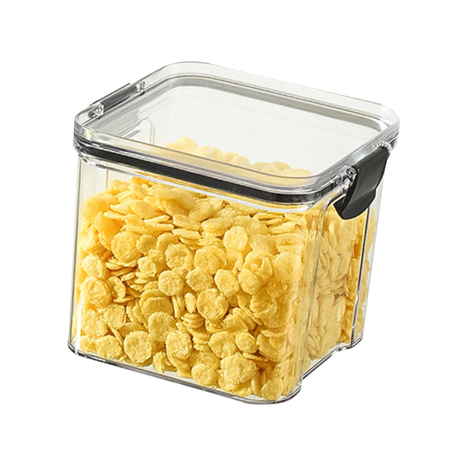 Plastic Luchtdichte Voedselcontainer 700ml 24oz BPA   Voedselbewaarblikken met Luchtdicht Deksel voor Ontbijtgranen Bloem Suiker Droog