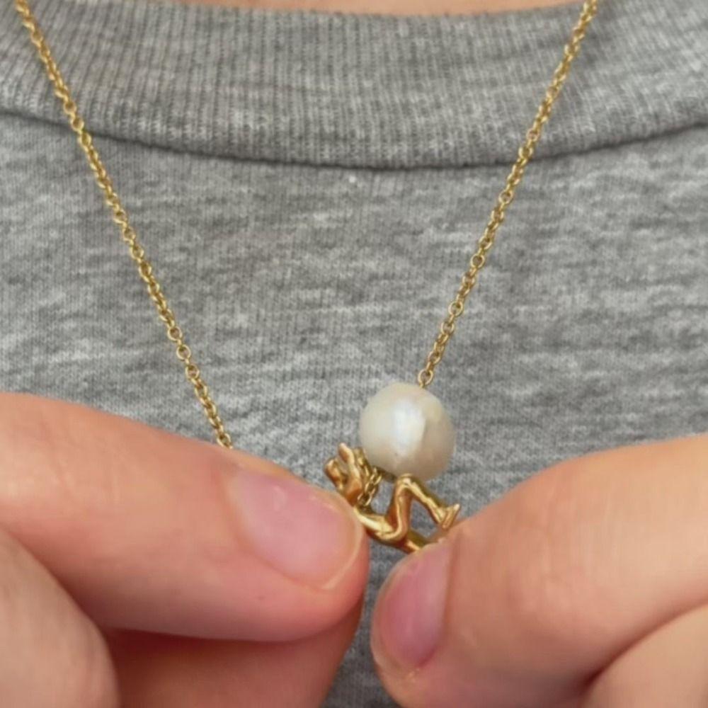 Perseverance Symbol Pendant Necklace Man Pushing Stone Jewelry Accessories Sisyphus Necklace