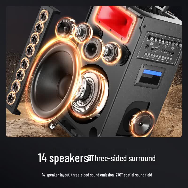 SAST Portable KTV Speaker System with 19-inch Display (CN Version)