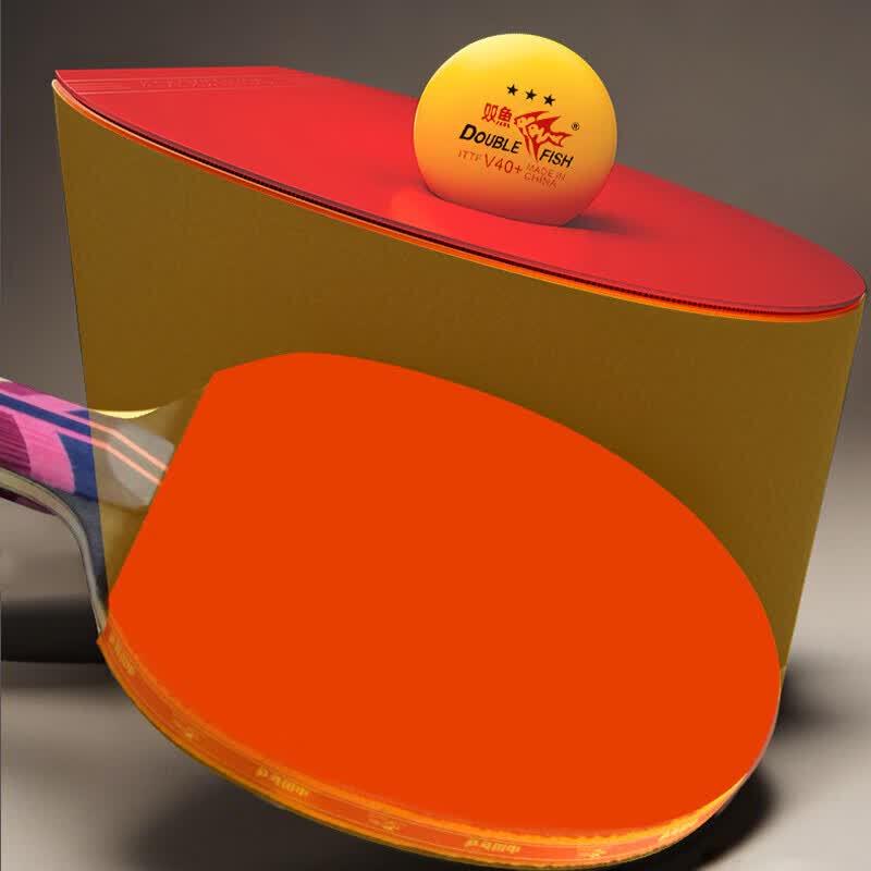 Double Fish Diamond 5-Star Straight Grip Table Tennis Racket