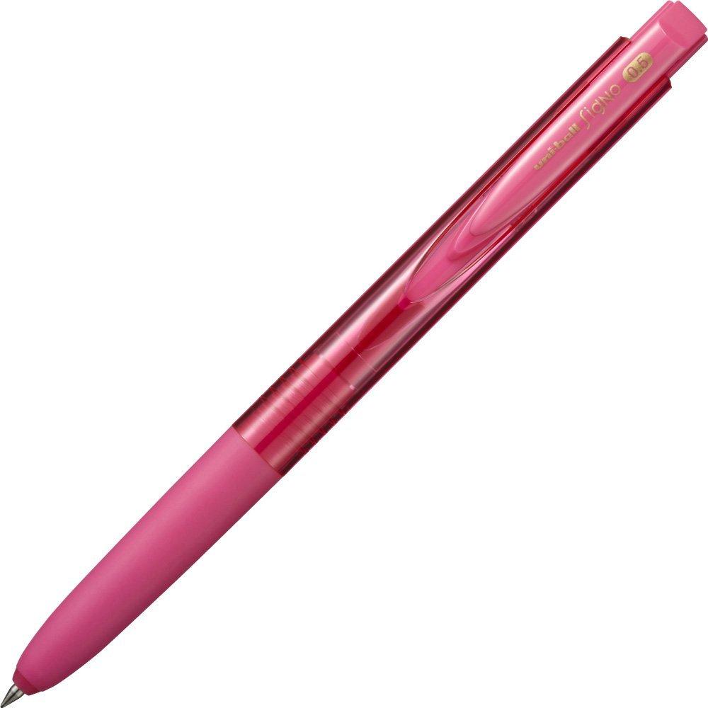 Uni-ball Signo RT1 Retractable Gel Pen 0.5mm Baby Pink - 10 Pack, Smooth Ink Flow