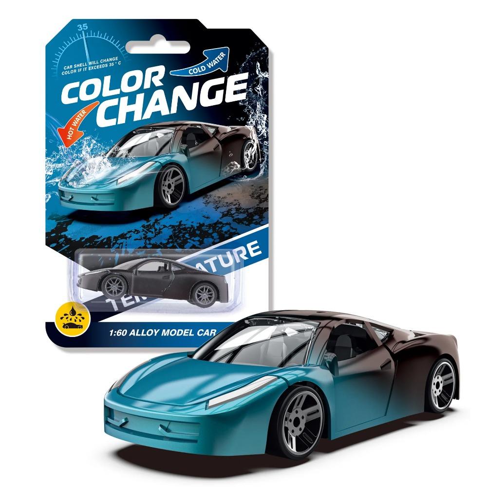 1:64 Color Change Alloy Car Toys for Kids Temperature Sensing Inertial Pull Back Mini Racing Cars Model for Boys Children Gifts
