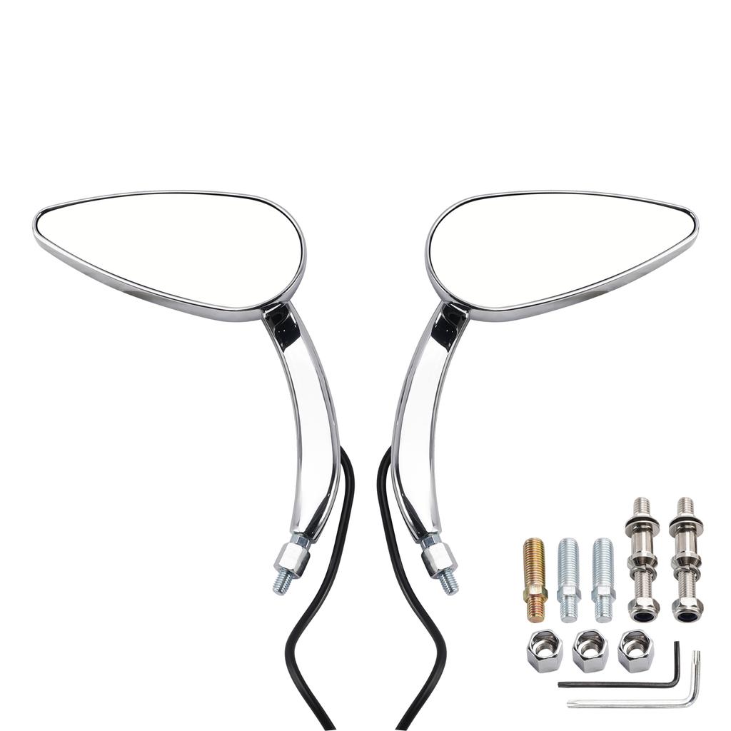 Chrome Custom Dynamics LED Turn Signal Mirrors For Sportster XL 1200 883 1990-2025