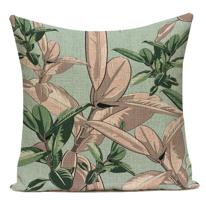 Decorative Throw Pillows Case Colorful 3D Plant Flowers Polyester Sofa Home Living Room Decoration Pillow Cushion Cover