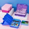 Divided Microwave Oven Bento Box 810ml Leakproof Storage Box Double-layer Food Container