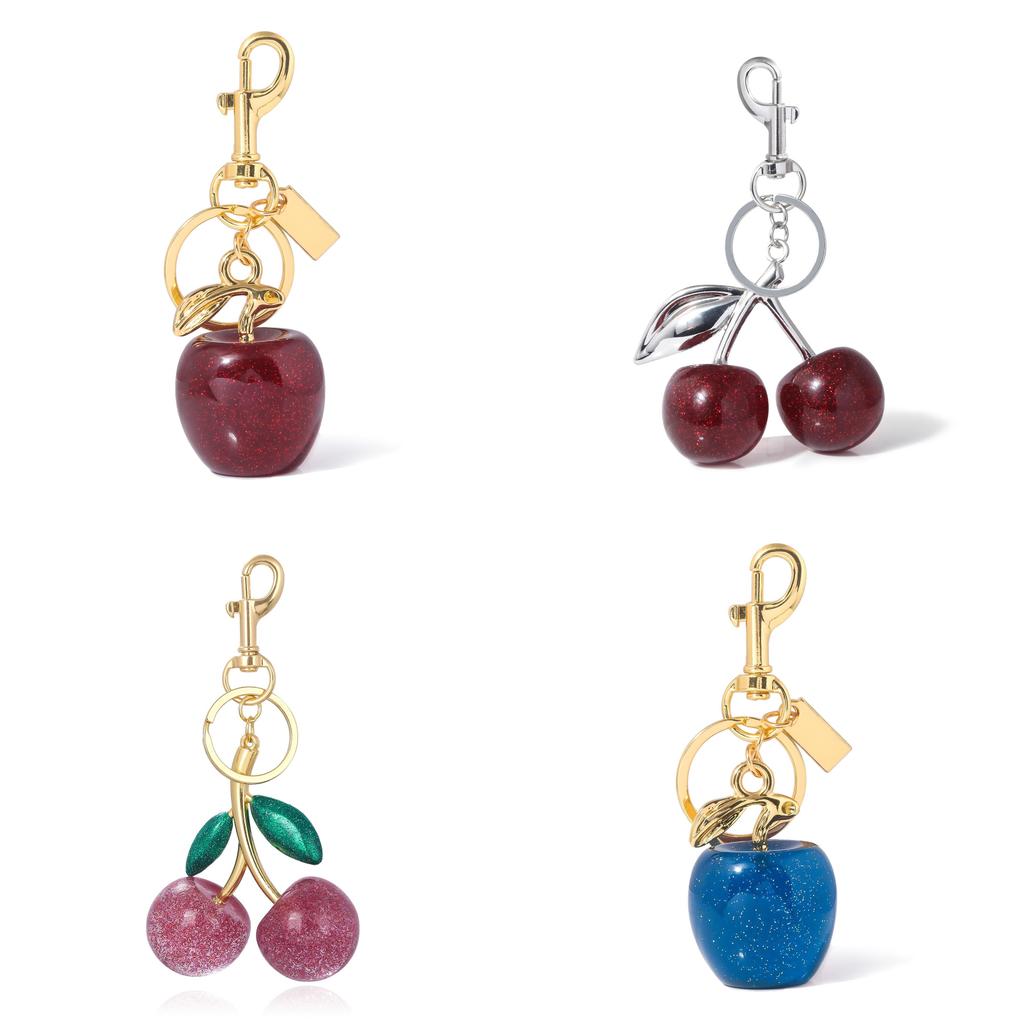 Tree Resin Cherry Keychain For Women Gifts With Creative Car Decorals And Fashion Style