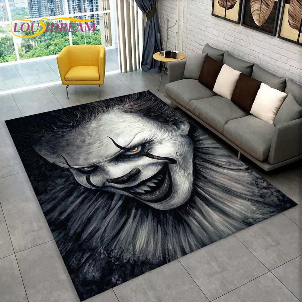 Horrorfilm-Charakter Chucky Saw Cartoon-Teppich, Teppich für Wohnzimmer, Schlafzimmer, Sofa, Fußmatte, Dekoration, rutschfeste Bodenmatte