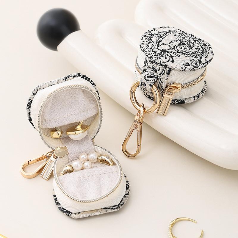 Jewelry Organizer Case With Leather Material For Travel And Gift Use