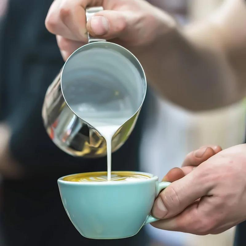 Top Quality Coffee Milk Frothing Jug Latte Art Milk Frother Pitcher Stainless Steel Measurement Jug Espresso Barista Tool Coffee