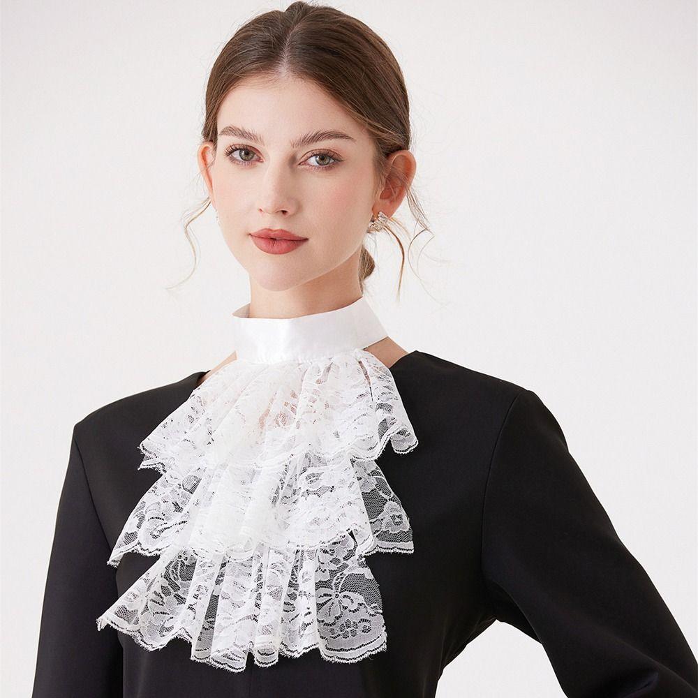 Vintage Renaissance Collar Elegant Ruffled Collar Elegant Elizabethan Neck Ruff  Cosplay