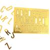 Golden 26 Letter Acrylic DIY Birthday Cake Decoration English Letter Wedding Party Supplies