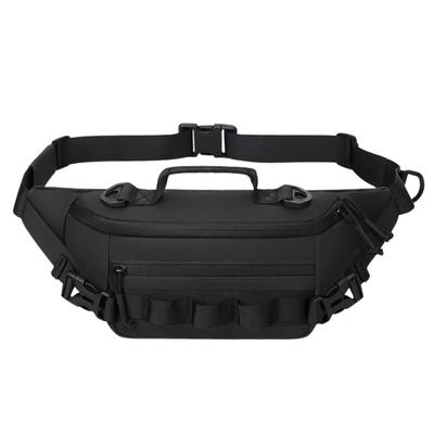Waterproof Waist 1000D Crossbody Large Multifunctional for Stream Outdoor and Travel Men's Pouch, Nylon, Bag, Lightweight, Small, Capacity,