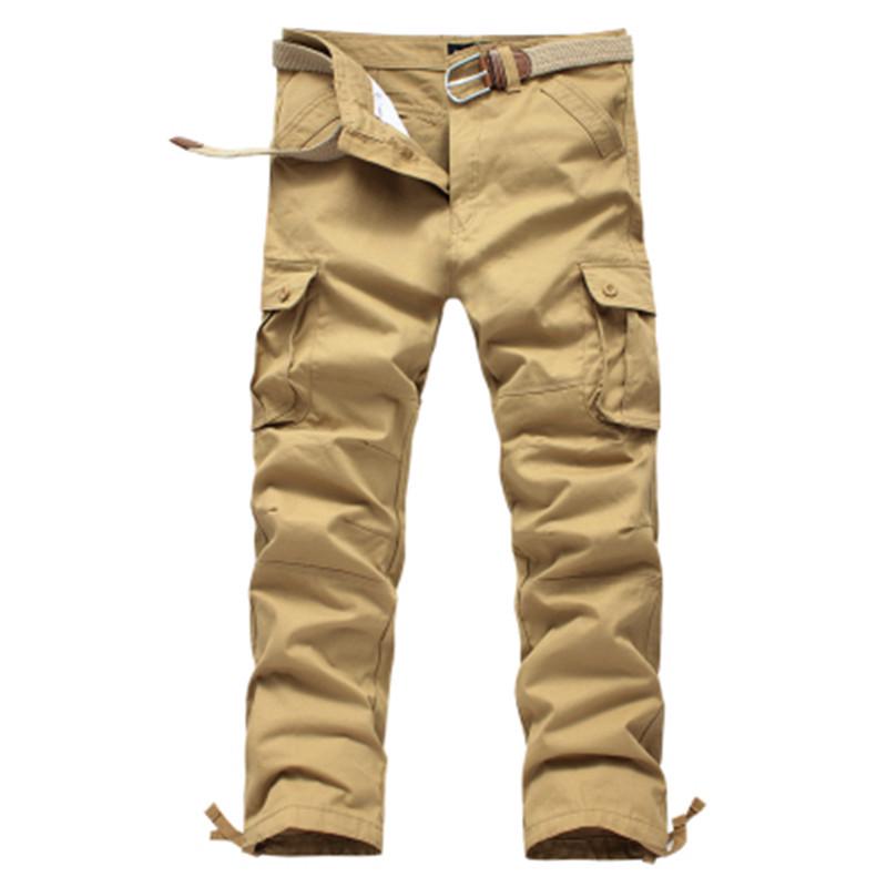 

Мужские брюки-карго свободного кроя с несколькими карманами — повседневная рабочая одежда на весну/осень 38