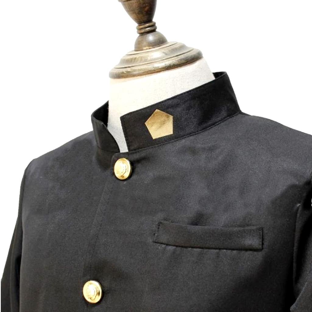 [SCGEHA] Gakuran Cosplay Long School Uniform Costume for Halloween, 3 Sizes Available, Includes 2 Balloons (L)