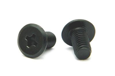 Stainless Black Slim Head Machine Screws M4 X 6 of Steel/SS (+) (Pack 8)