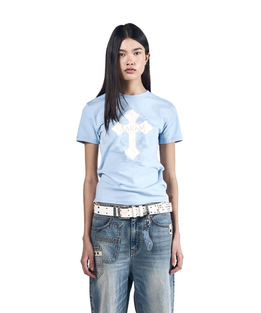 AAKAM Akm Cros2 Half Top (Sky Blue)