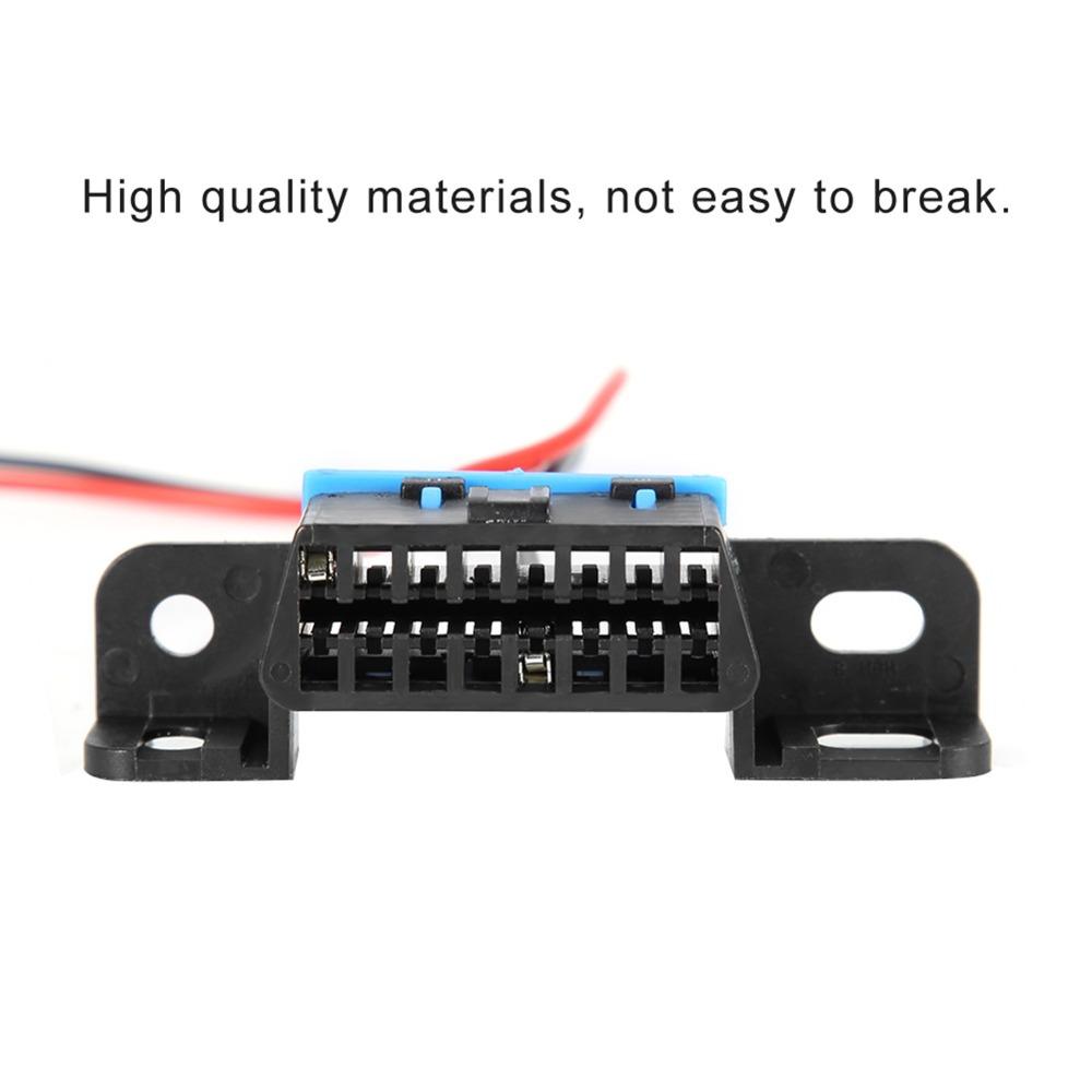 Pre-Soldered Lead Wires OBD2 Female Plug Female Connector OBD2 Diagnostic Cable Auto Shop