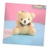 STOBOK Bear Keychain Cute Plush Bag Charm Mini Animal Pendant Hanging Decoration Small Accessories