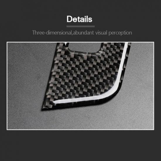 Carbon Fiber Car Central Console Control CD Panel Cover For Benz C W204 2010-13