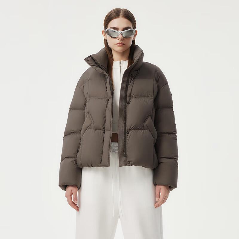 Tanboer Women's Short Stand Collar Down Jacket TBF530370Z