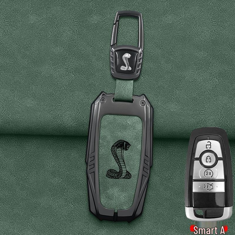 Estojo para Chaves e Óculos Cavalo Elétrico para Ford Mustang Cobra - Concha Protetora e Fivela Unissex