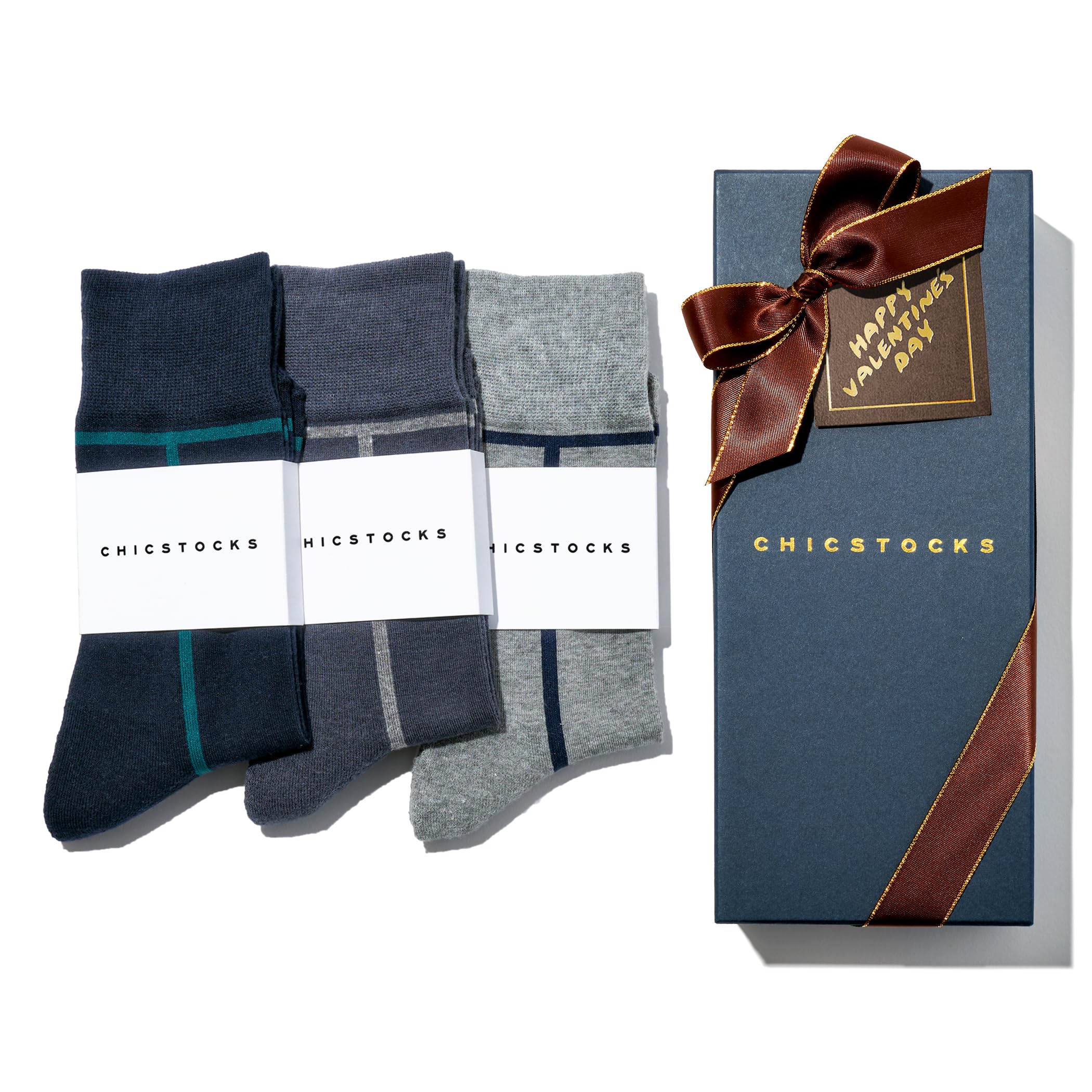 

Chick Stocks Носки Носки Вязаные в Подарке Подарок на День Рождения Мужчины Коробка из 3 пар Сумка для покупок Включена [CHICSTOCKS] Official Мужские Женские [Японский