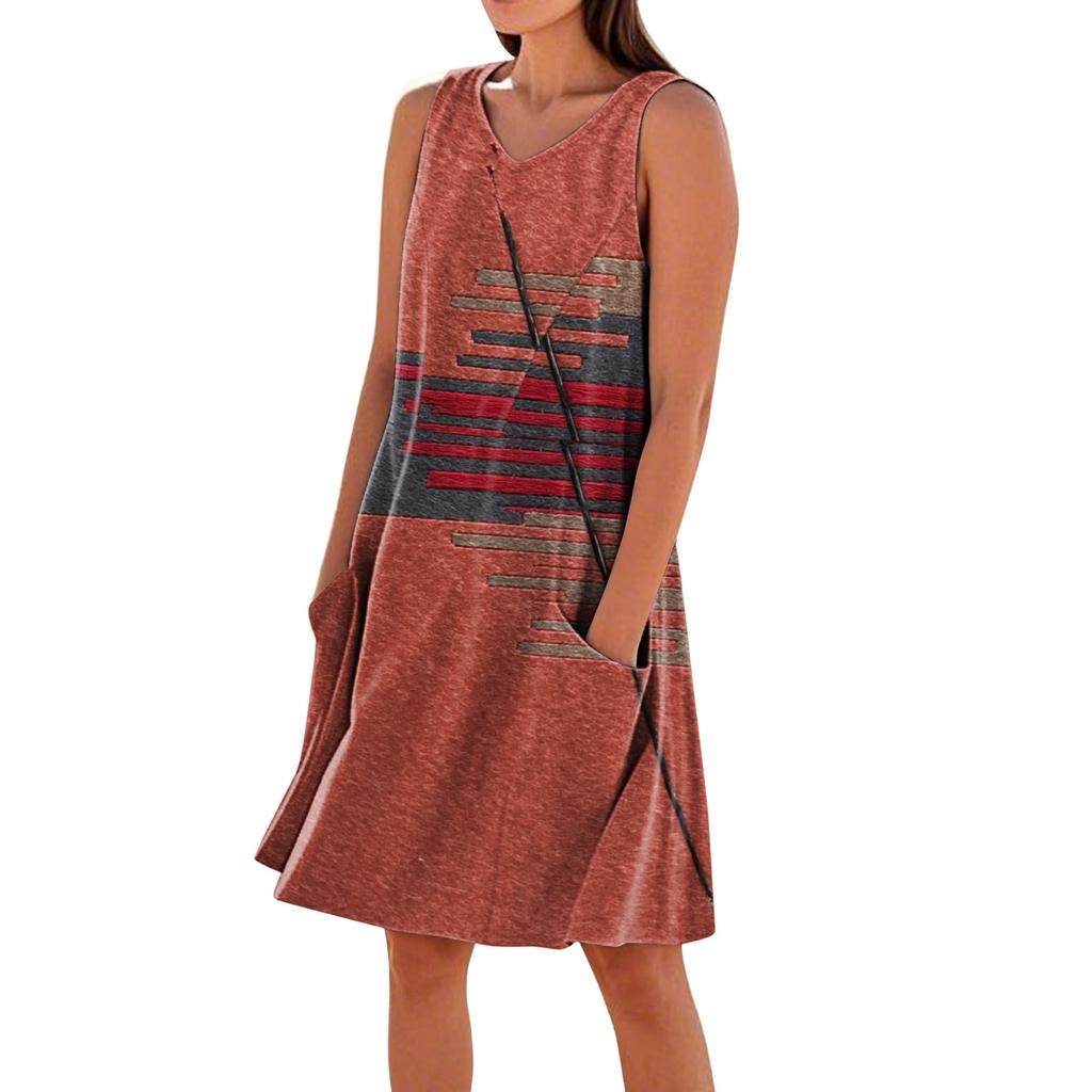 Summer Dresses for Women 2026 Casual Floral Dress Sleeveless Midi Dresses for Women Graduation Dress Suitable for Women