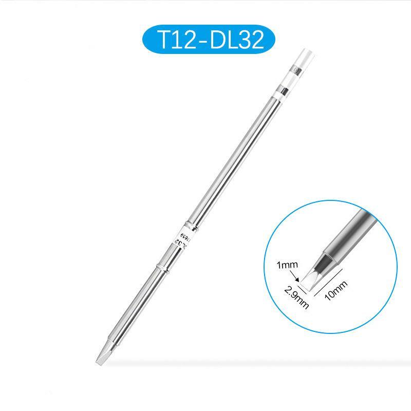 T12 Series Soldering Iron Tip High Accuracy Multi-use Replacement Fit for Hakko FX951 Electric Soldering Station