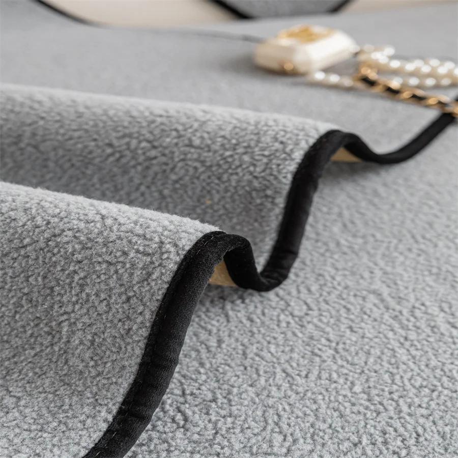2025 New Cashmere Sofa Cushion Winter Thickened Plush Cushion Non-slip Sofa Cover Cover Cloth