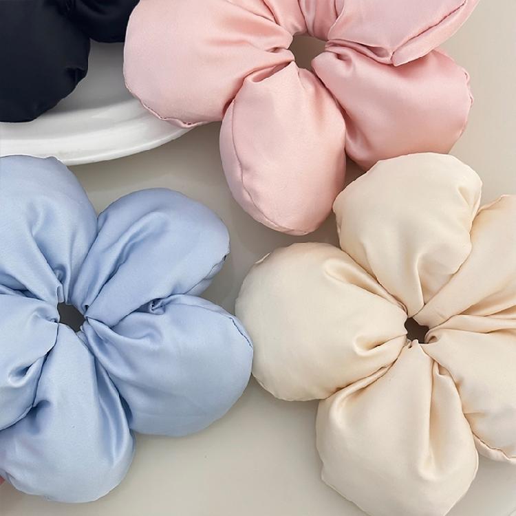 Flower Scrunchies Female French Aesthetic Hair Scrunchies Sweet Hair Accessories Flower Hairband Women Elegant Headdress