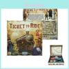 Jogo de Tabuleiro Ticket To Ride Com Expansão Vibrante 1912 Para Crianças e Adultos