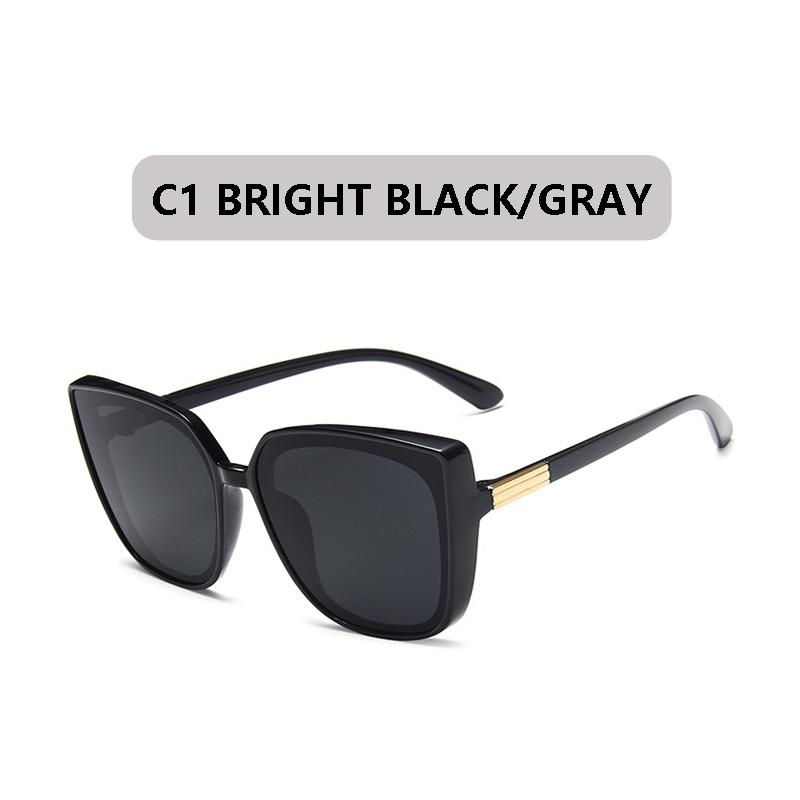 Fashion Square Sunglasses Women Luxury Brand Big Frame Cat Eye Sun Glasses Ladies Classic Vintage Goggle Female GlassesUV400