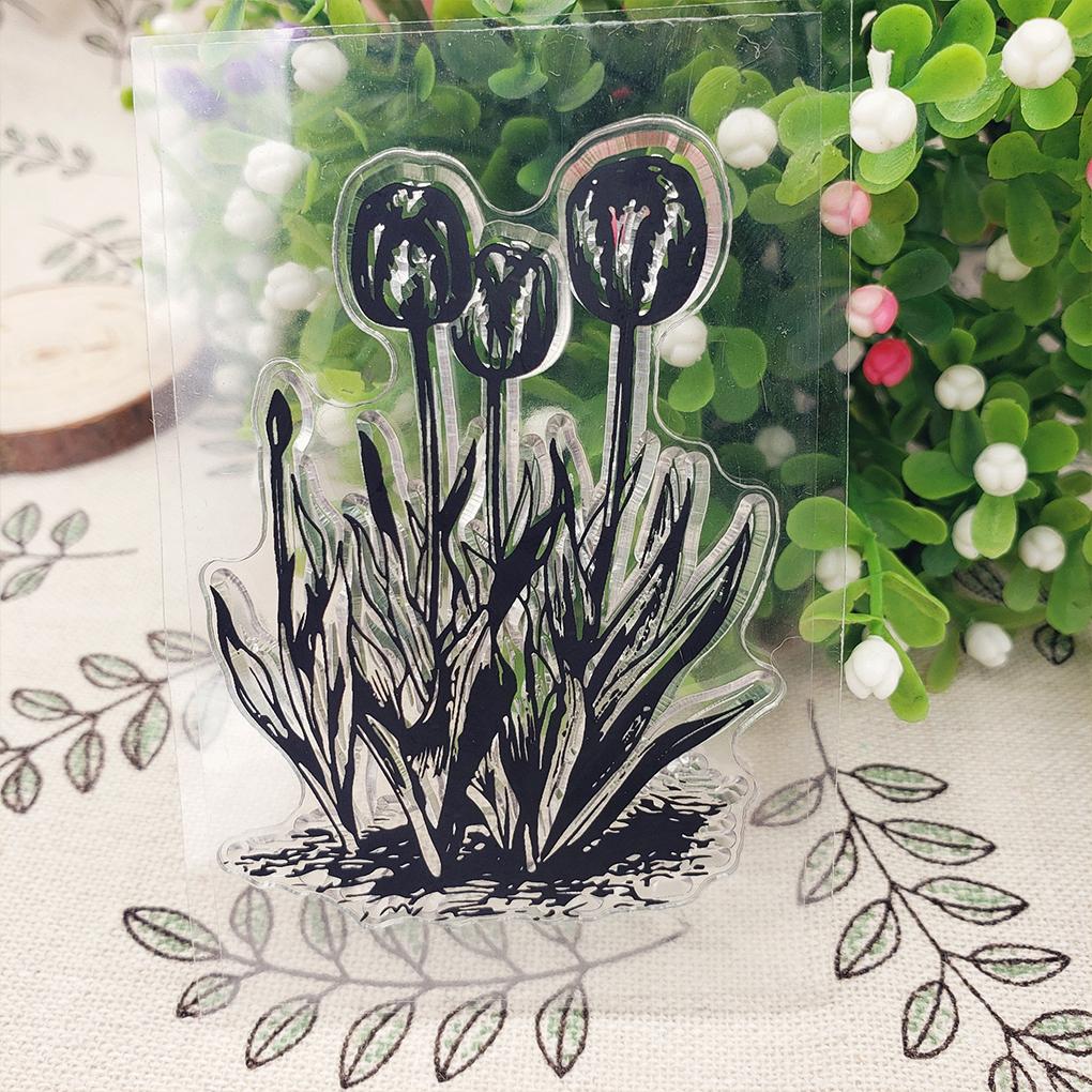 Stamps Kit Clear Card Making Sunflower Stamping Seal Exquisite Silicone Stamp Recording Workmanship Transparent Stampers