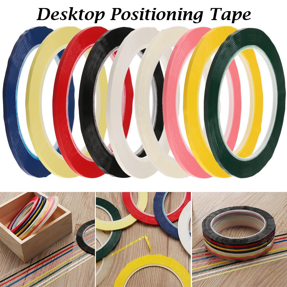 1pcs 3/5/8mm Length 66M 5S Desktop Positioning Tape Marking Tape Whiteboard Color Discrimination Warning Drawing Grid Line