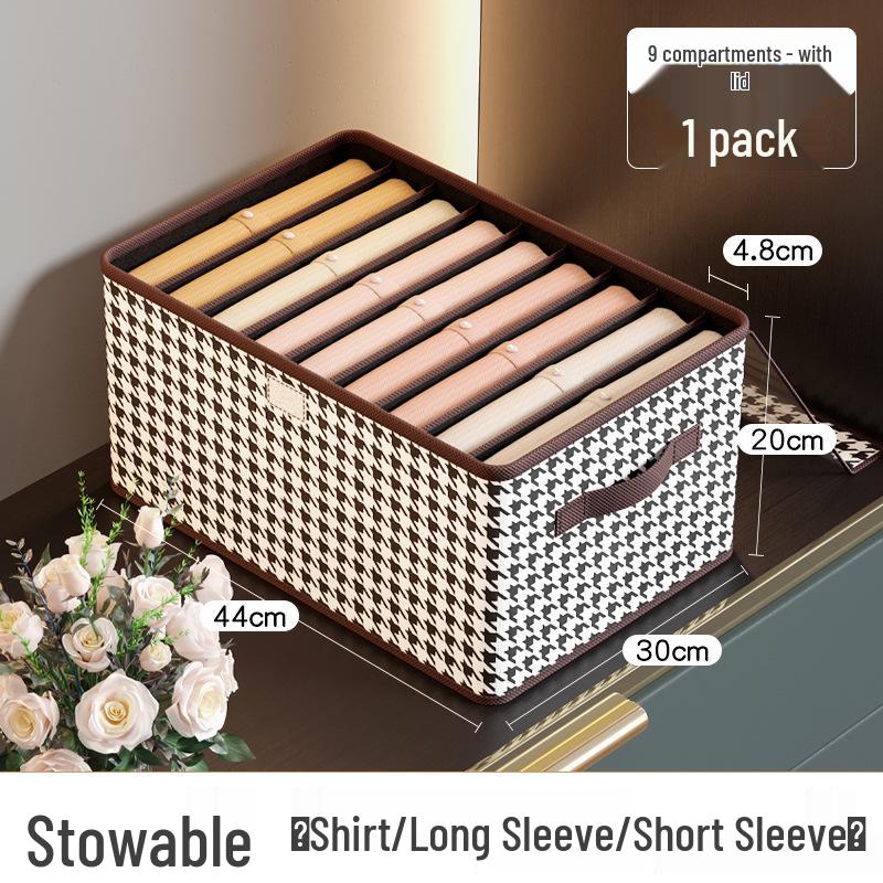 Faltbare Große Hosen- und Kleider-Organizer-Box mit Fächern