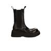 Grape Mom Western Chelsea Cigarette Boots Women's Retro Washed Medium Tube Elastic Boots Small Thick-soled Height Boots