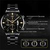 Reloj Hombre  Fashion Mens Watches Luxury Stainless Steel Quartz Wrist Watch Men Business Calendar Watch Relogio Masculino